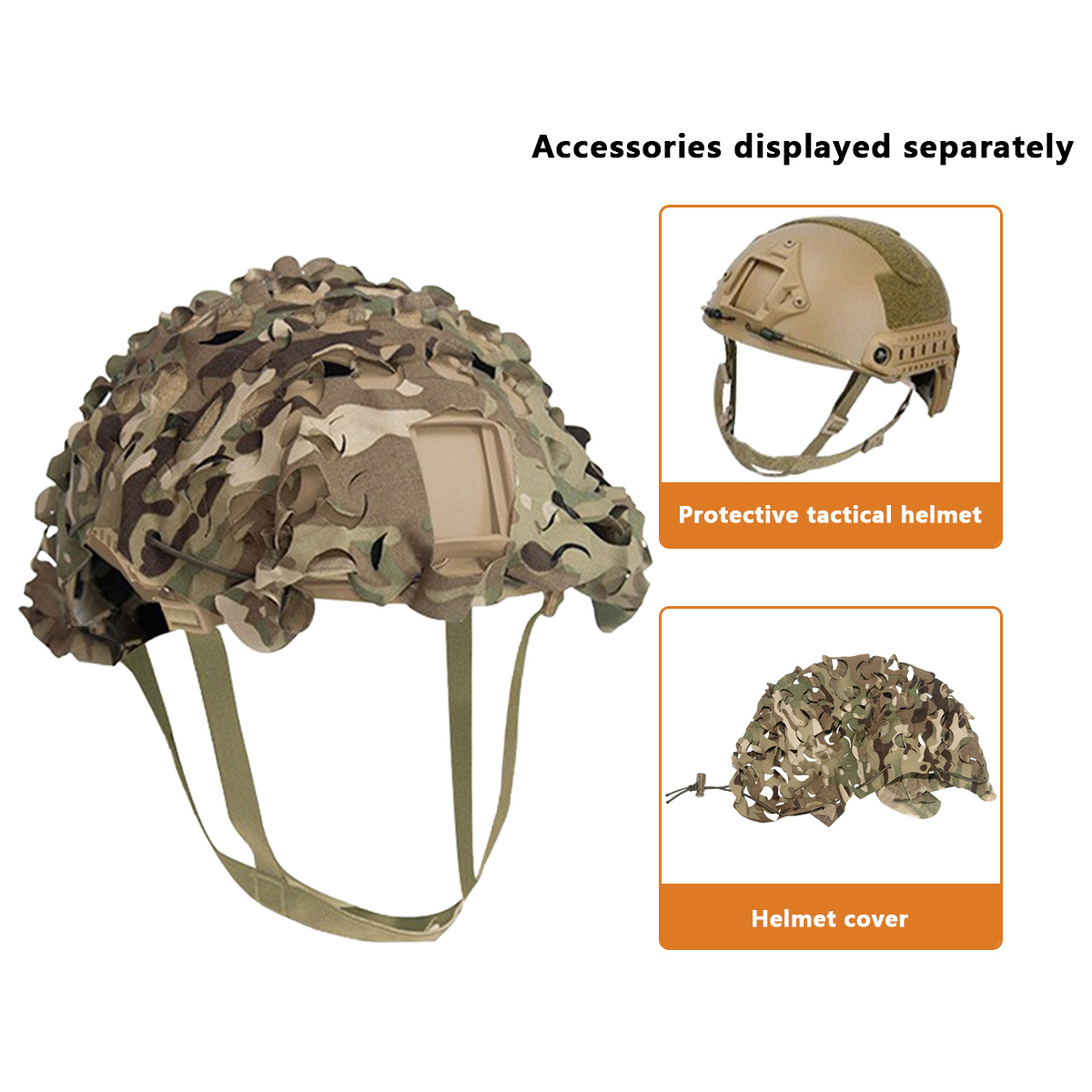 Camo Face Paint - 3D Camo Net Airsoft Helm Abdeckung