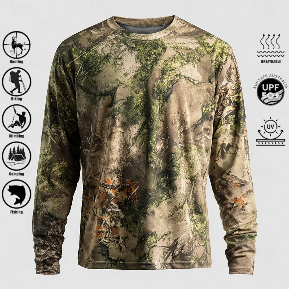 Herren Langarm-T-Shirt aus Pol – Outdoor Hunting Prints Bewertung und Preis